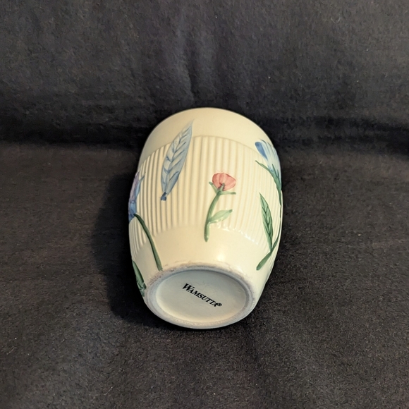 Floral Ceramic Bath Accessory Set - Picture 10 of 13